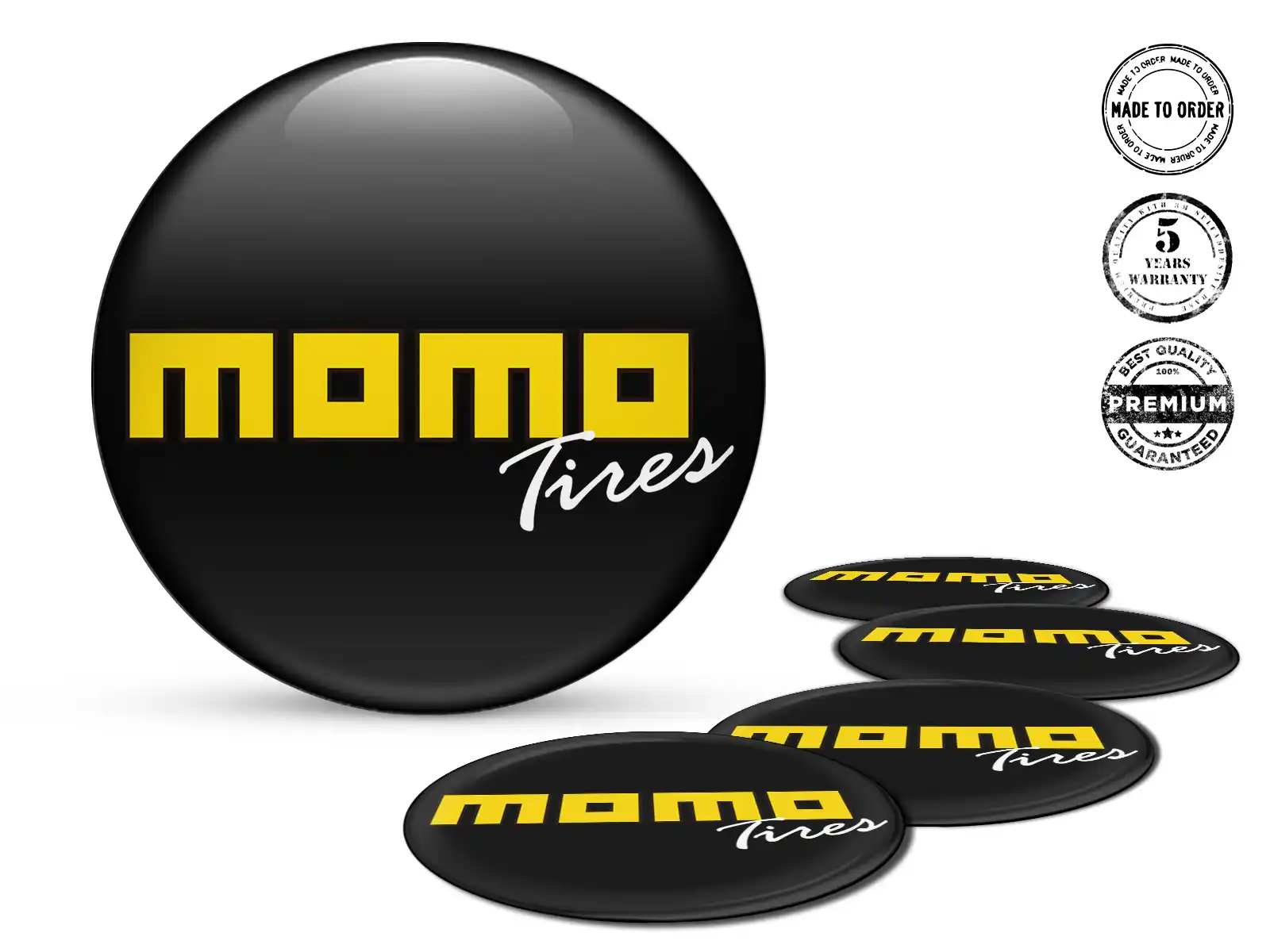 Momo Decalcomania Cupola Custom Stile Loghi Cerchio Pregiati